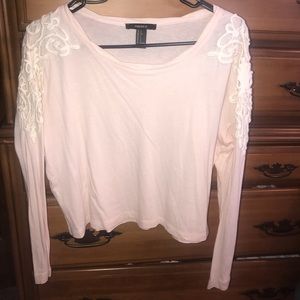 Forever 21 long sleeve crop top!